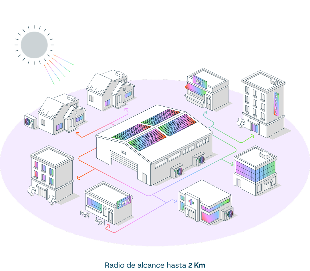 Ilustración de energías renovables