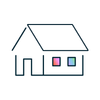 Ilustración de vivienda, opción 'vecino o comercio'